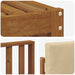 Seturi de canapele 9 pcs Natural și Bej Lemn Solid de Acacia - WALTI WALTI