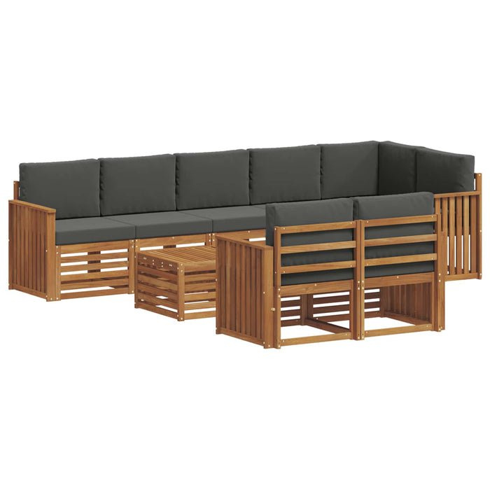 Seturi de canapele cu pernă 9 pcs Natural și Antracit - WALTI WALTI