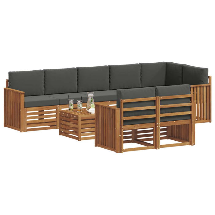Seturi de canapele cu pernă 9 pcs Natural și Antracit - WALTI WALTI