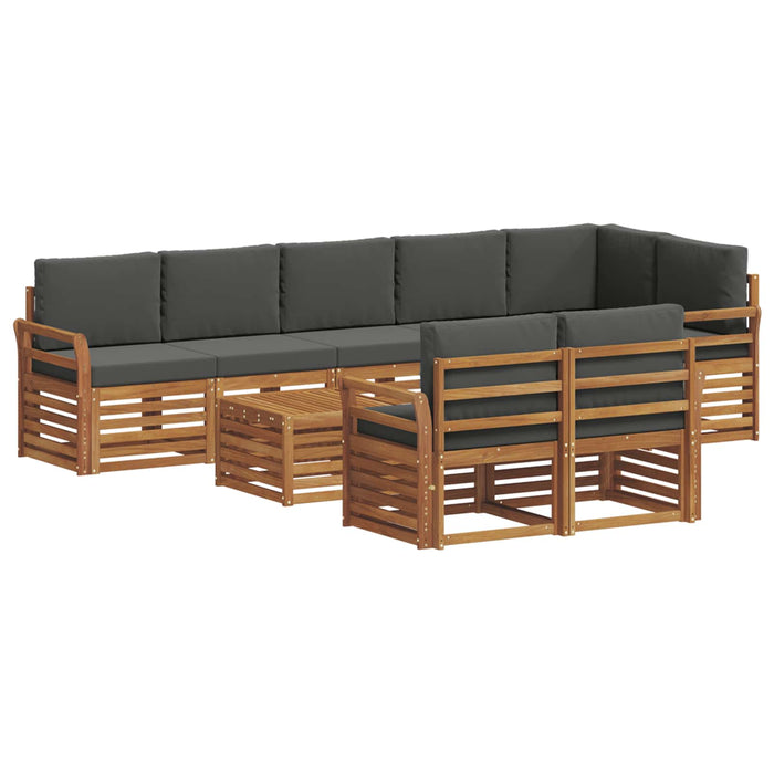 Seturi de canapele cu pernă 9 pcs Natural și Antracit - WALTI WALTI