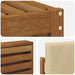 Seturi de canapele 9 pcs Natural și Bej Lemn Solid de Acacia - WALTI WALTI
