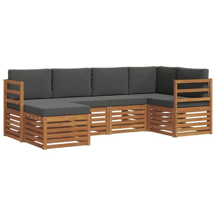 Seturi de canapele cu pernă 6 pcs Natural și Antracit - WALTI WALTI