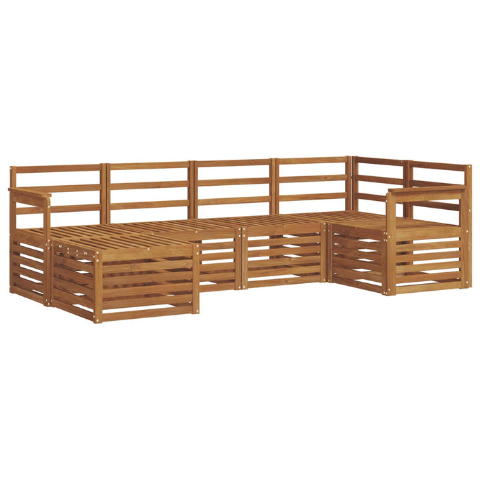 Seturi de canapele 6 pcs natural Lemn Solid de Acacia - WALTI WALTI