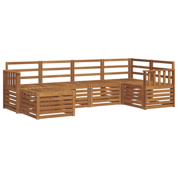 Seturi de canapele 6 pcs natural Lemn Solid de Acacia - WALTI WALTI