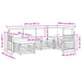 Seturi de canapele 6 pcs Natural și Bej Lemn Solid de Acacia - WALTI WALTI
