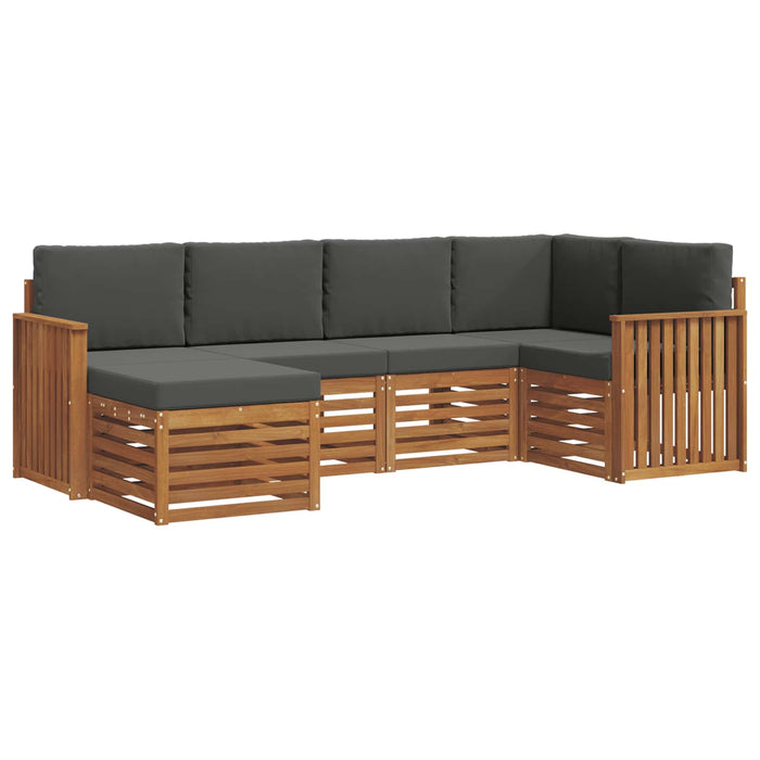 Seturi de canapele cu pernă 6 pcs Natural și Antracit - WALTI WALTI