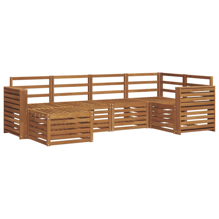 Seturi de canapele 6 pcs natural Lemn Solid de Acacia - WALTI WALTI