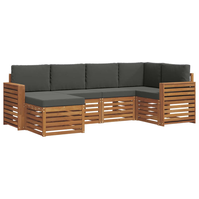 Seturi de canapele cu pernă 6 pcs Natural și Antracit - WALTI WALTI