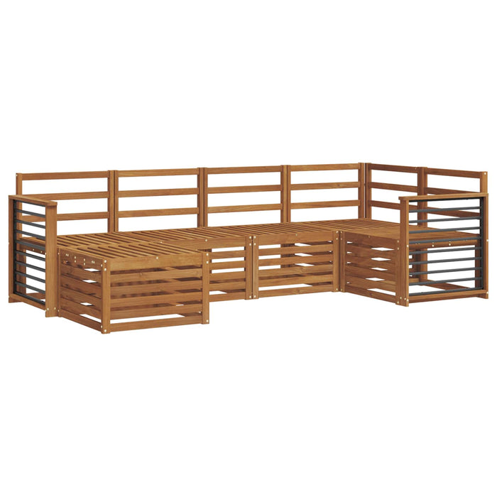 Seturi de canapele 6 pcs natural Lemn Solid de Acacia - WALTI WALTI