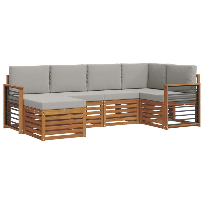 Seturi de canapele cu pernă 6 pcs Gri natural și deschis - WALTI WALTI