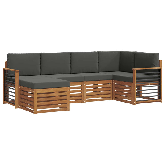 Seturi de canapele cu pernă 6 pcs Natural și Antracit - WALTI WALTI