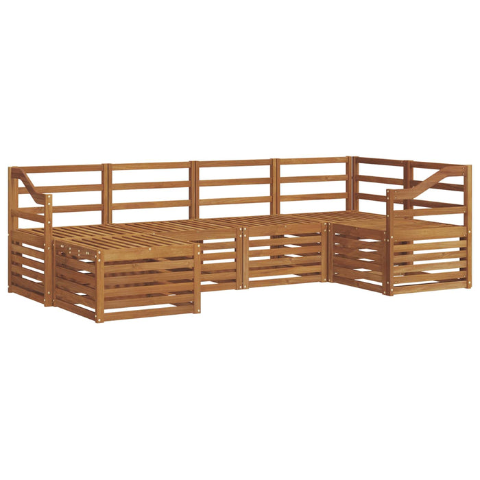 Seturi de canapele 6 pcs natural Lemn Solid de Acacia - WALTI WALTI