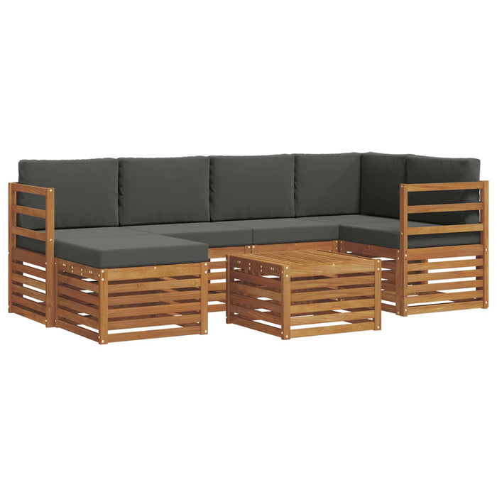 Seturi de canapele cu pernă 7 pcs Natural și Antracit - WALTI WALTI