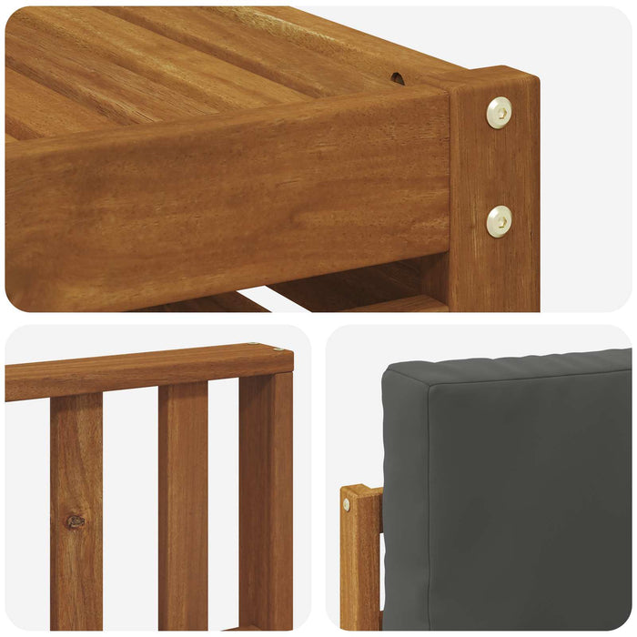 Seturi de canapele cu pernă 7 pcs Natural și Antracit - WALTI WALTI