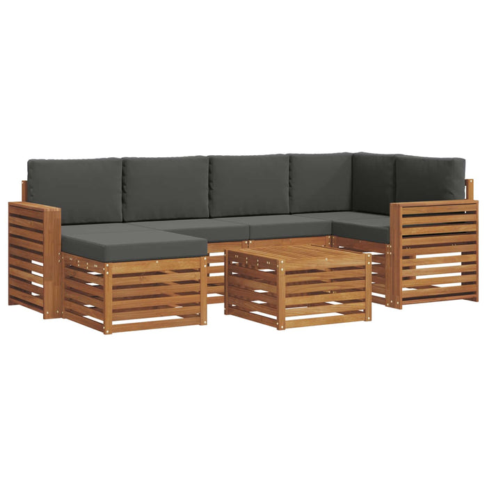 Seturi de canapele cu pernă 7 pcs Natural și Antracit - WALTI WALTI