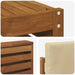 Seturi de canapele 7 pcs Natural și Bej Lemn Solid de Acacia - WALTI WALTI