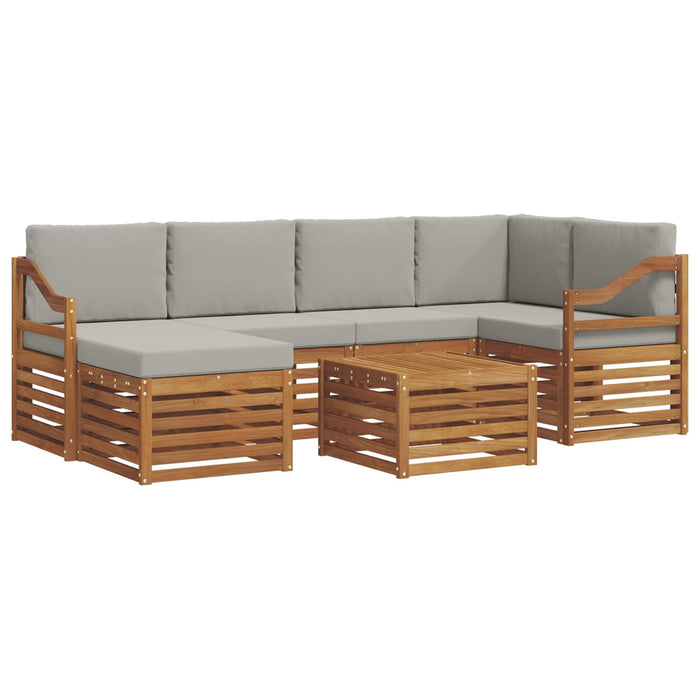 Seturi de canapele cu pernă 7 pcs Gri natural și deschis - WALTI WALTI