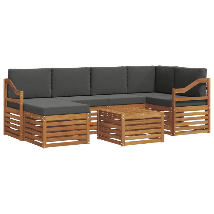 Seturi de canapele cu pernă 7 pcs Natural și Antracit - WALTI WALTI