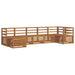 Set canapea sectională 7 pcs natural Lemn Solid de Acacia - WALTI WALTI