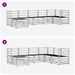 Set canapea sectională 7 pcs natural Lemn Solid de Acacia - WALTI WALTI