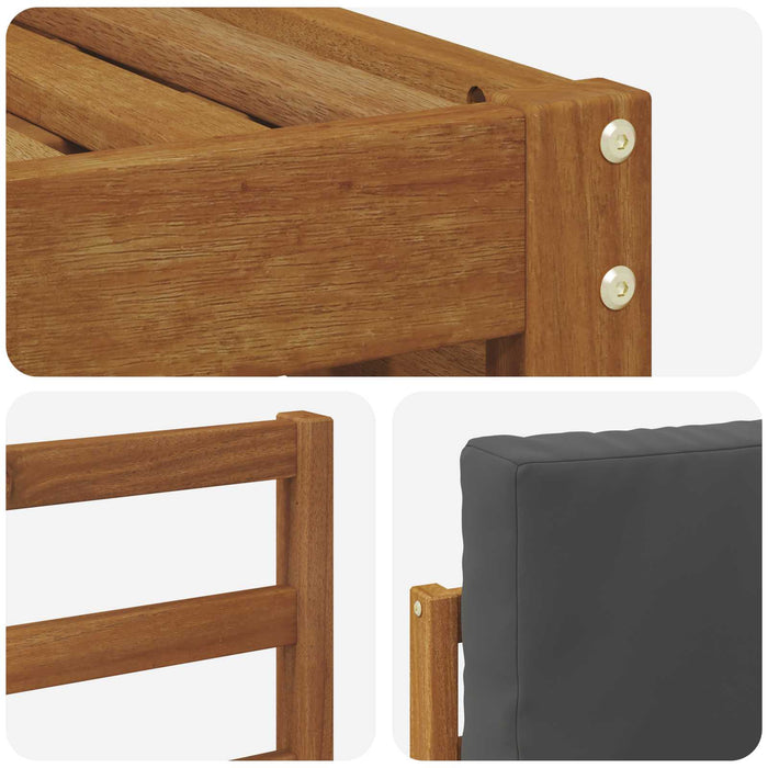 Set canapea sectională cu pernă 7 pcs Natural și Antracit - WALTI WALTI