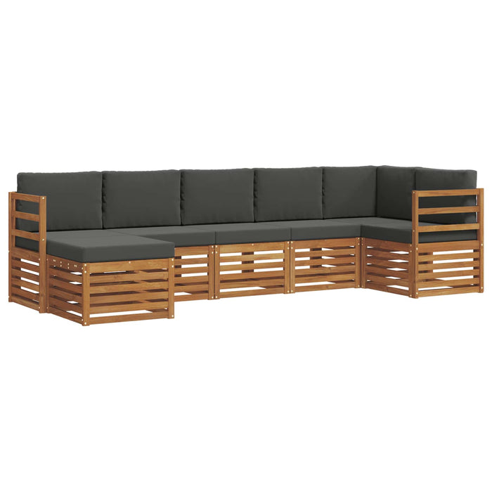 Set canapea sectională cu pernă 7 pcs Natural și Antracit - WALTI WALTI
