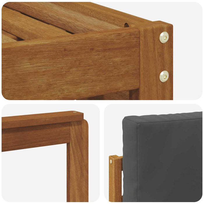Set canapea sectională cu pernă 7 pcs Natural și Antracit - WALTI WALTI