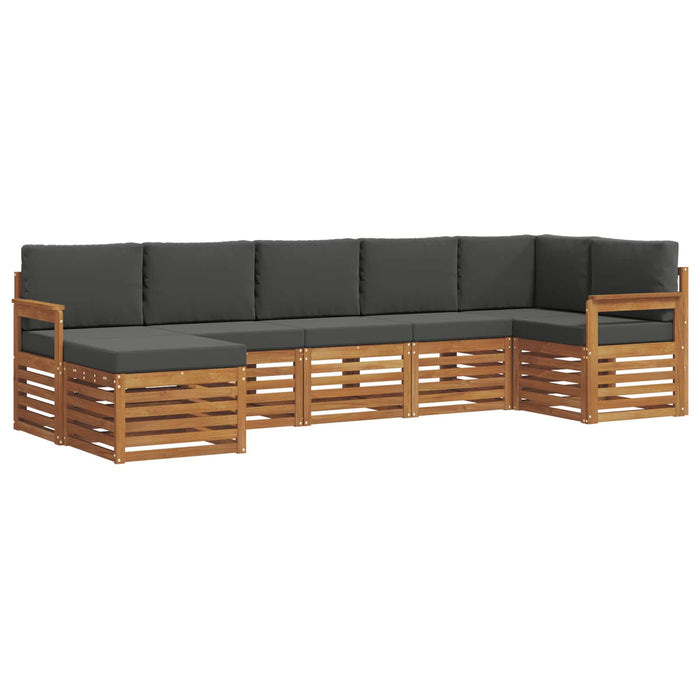 Set canapea sectională cu pernă 7 pcs Natural și Antracit - WALTI WALTI