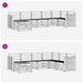 Set canapea sectională 7 pcs natural Lemn Solid de Acacia - WALTI WALTI