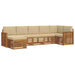 Set canapea sectională cu pernă 7 pcs Natural și Bej - WALTI WALTI