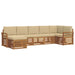 Set canapea sectională cu pernă 7 pcs Natural și Bej - WALTI WALTI