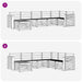 Set canapea sectională 7 pcs natural Lemn Solid de Acacia - WALTI WALTI