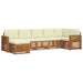 Set canapea sectională cu pernă 7 pcs Natural și Crem - WALTI WALTI