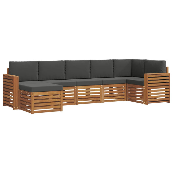 Set canapea sectională cu pernă 7 pcs Natural și Antracit - WALTI WALTI