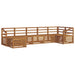 Set canapea sectională 7 pcs natural Lemn Solid de Acacia - WALTI WALTI