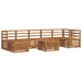 Set de canapele de exterior 8 pcs natural Lemn Solid de Acacia - WALTI WALTI