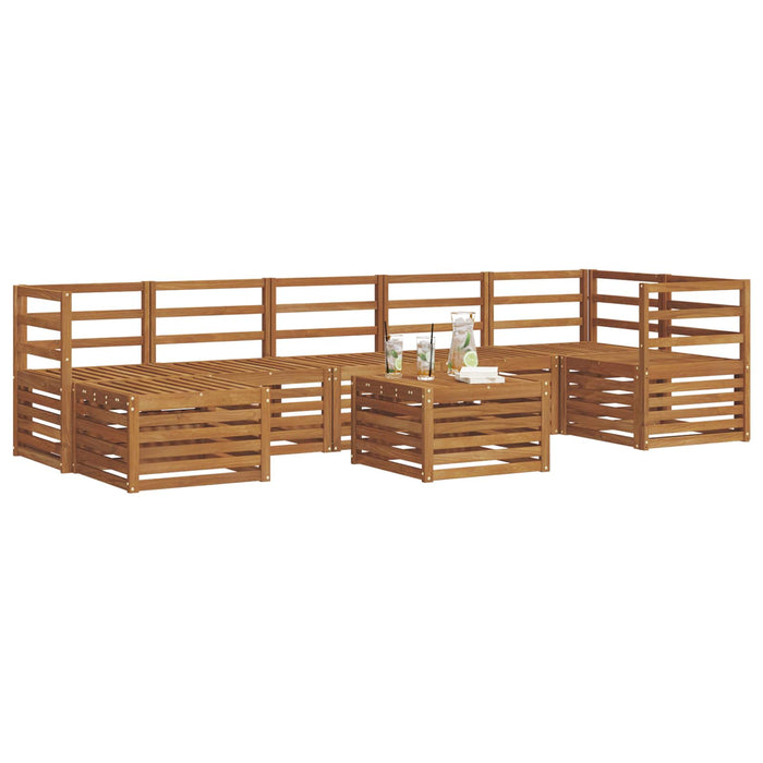 Set de canapele de exterior 8 pcs natural Lemn Solid de Acacia - WALTI WALTI