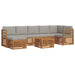 Set de canapele de exterior 8 pcs Gri natural și deschis - WALTI WALTI