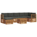 Set de canapele de exterior cu pernă 8 pcs Natural și Antracit - WALTI WALTI