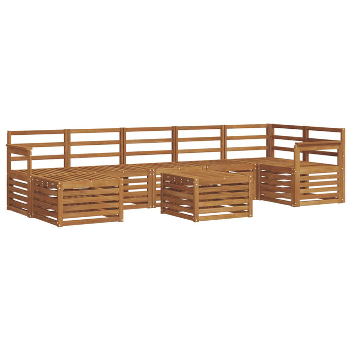 Set de canapele de exterior 8 pcs natural Lemn Solid de Acacia - WALTI WALTI
