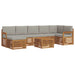 Set de canapele de exterior 8 pcs Gri natural și deschis - WALTI WALTI