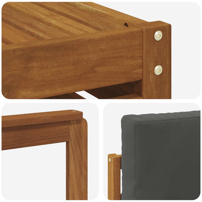 Set de canapele de exterior cu pernă 8 pcs Natural și Antracit - WALTI WALTI