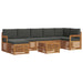 Set de canapele de exterior cu pernă 8 pcs Natural și Antracit - WALTI WALTI
