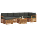 Set de canapele de exterior cu pernă 8 pcs Natural și Antracit - WALTI WALTI