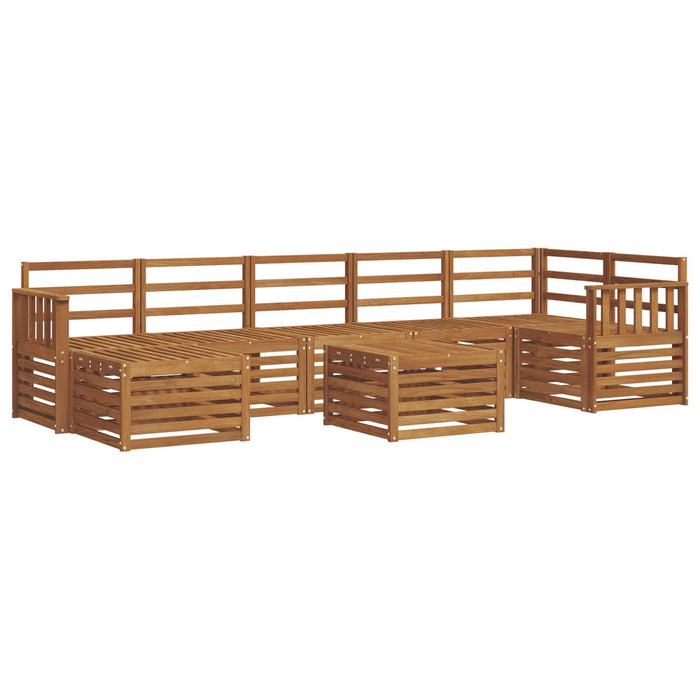 Set de canapele de exterior 8 pcs natural Lemn Solid de Acacia - WALTI WALTI