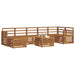 Set de canapele de exterior 8 pcs natural Lemn Solid de Acacia - WALTI WALTI