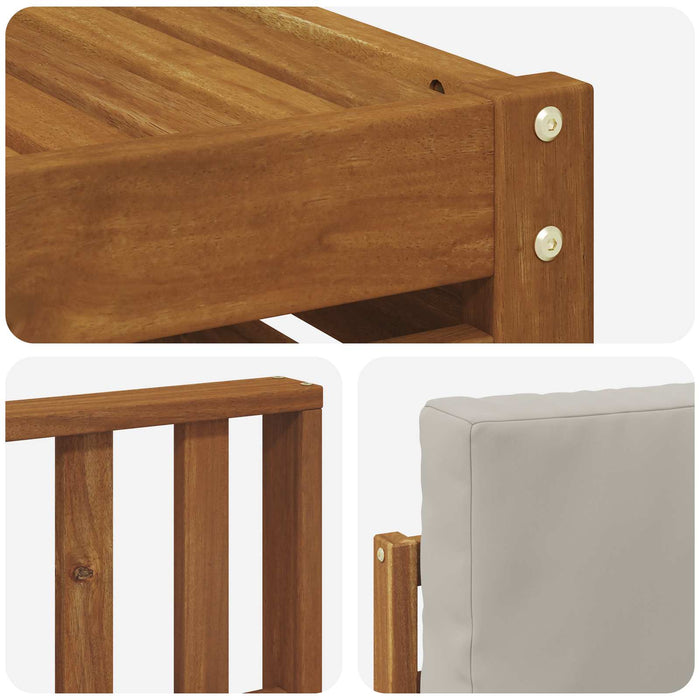 Set de canapele de exterior 8 pcs Gri natural și deschis - WALTI WALTI