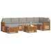 Set de canapele de exterior 8 pcs Gri natural și deschis - WALTI WALTI