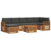Set de canapele de exterior cu pernă 8 pcs Natural și Antracit - WALTI WALTI