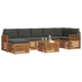 Set de canapele de exterior cu pernă 8 pcs Natural și Antracit - WALTI WALTI